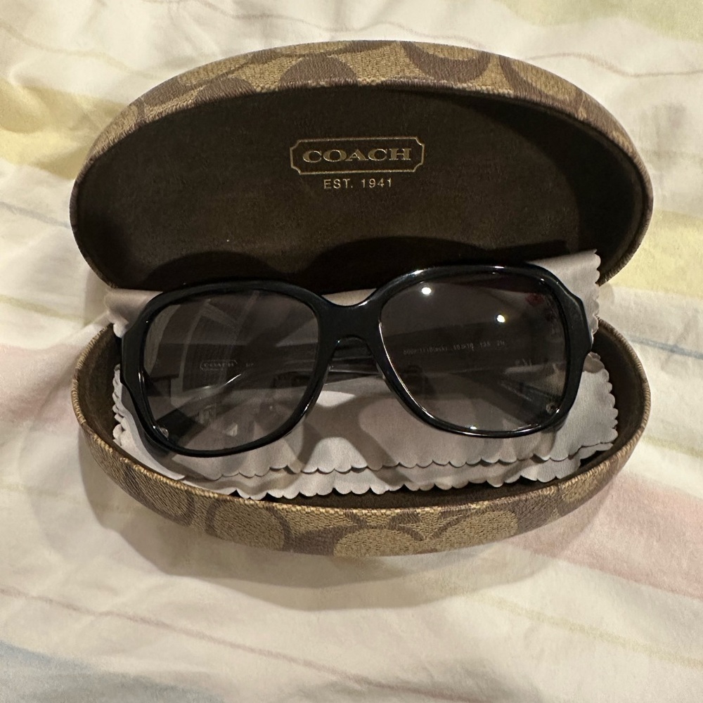 Coach Women's Black Sunglasses - Picture 3 of 6